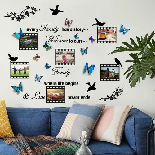 Wall sticker photo frame - wall,